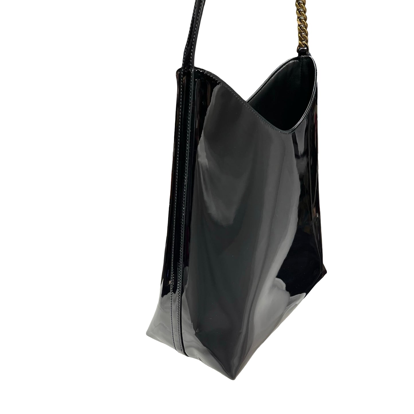 Used SAINT LAURENT Hobo Bag Black GHW