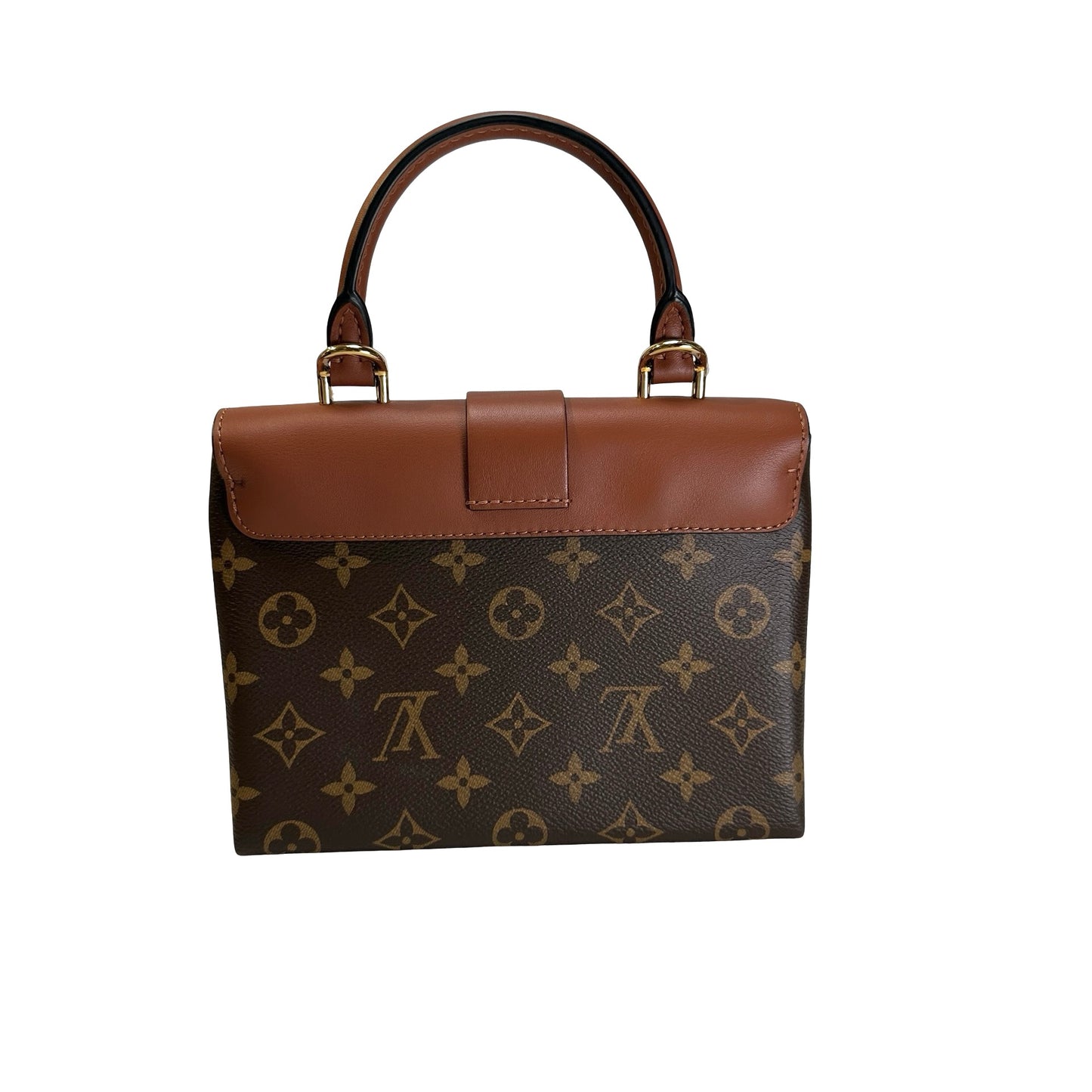 Used LOUIS VUITTON Monogram Locky BB Handbag Brown GHW