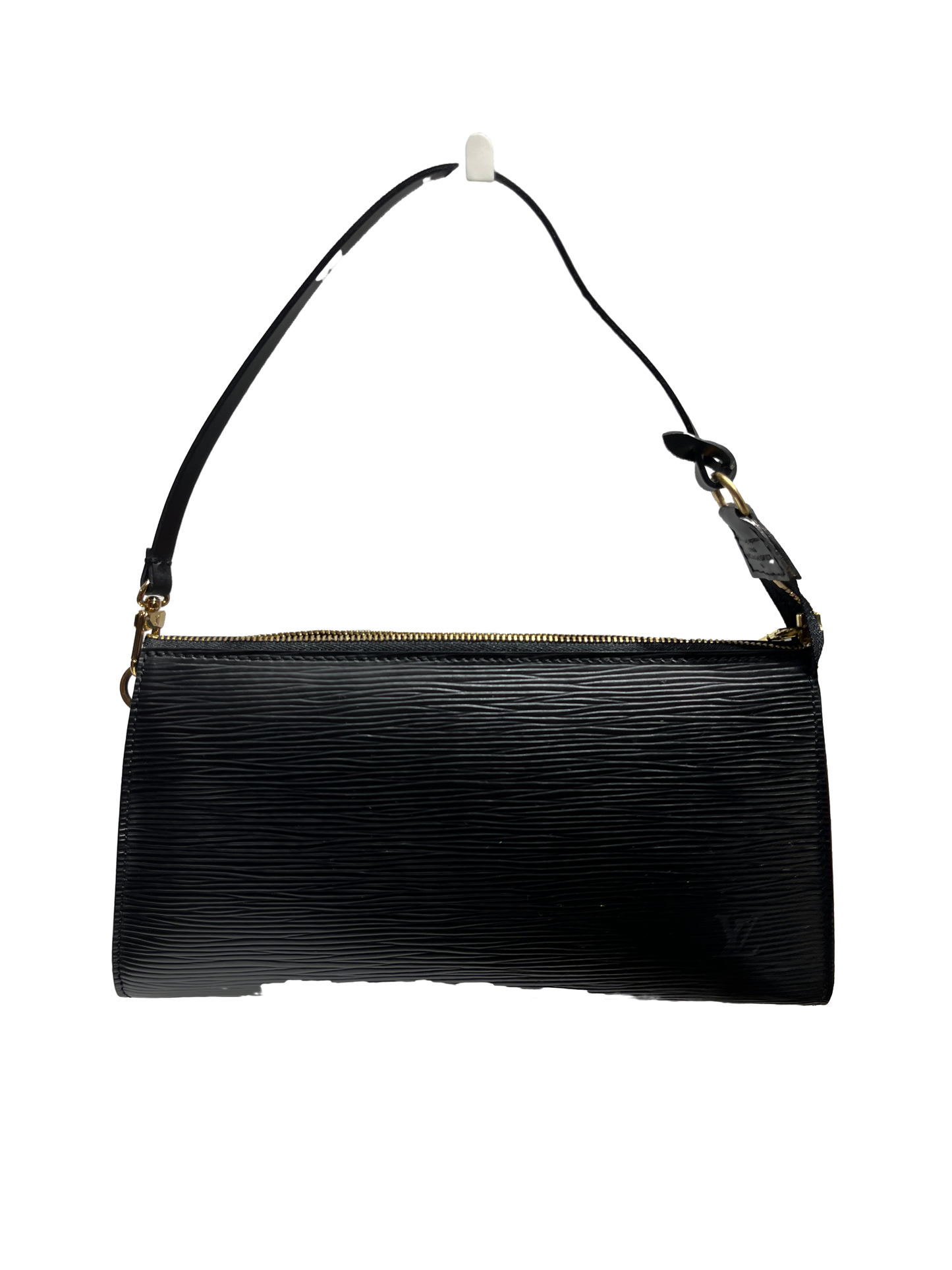 Used Louis Vuitton Epi Leather Pochette Shoulder Bag Black GHW