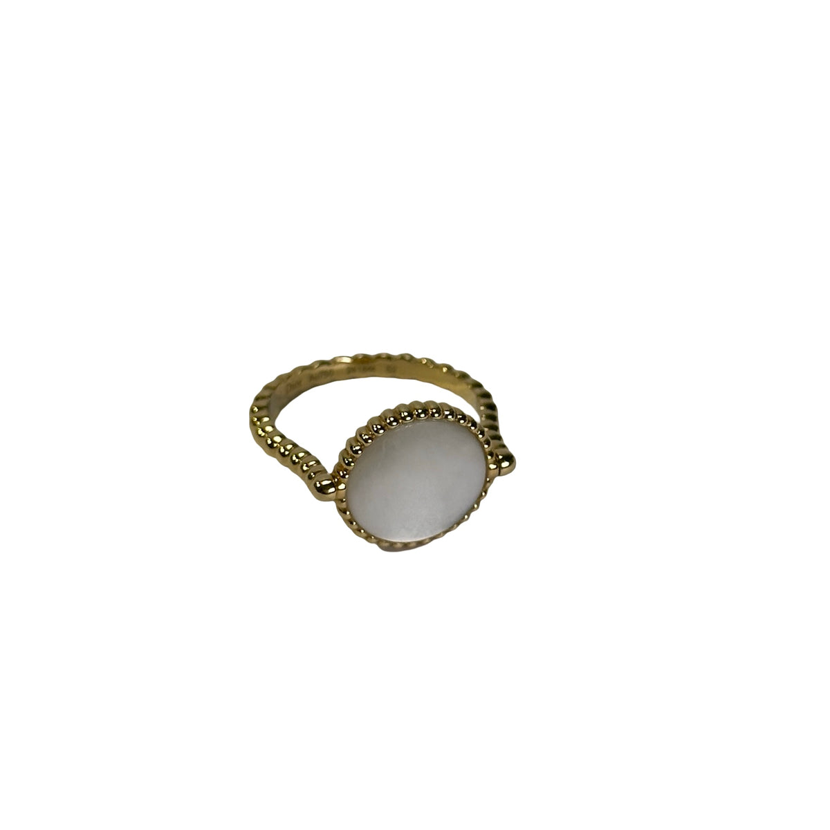 Used DIOR Yellow Gold Rose de Vents Ring Ring Yellow Gold White