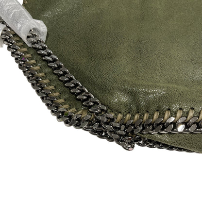 Used STELLA MCCARTNEY Solid Shaggy Deer Falabella Tote Bag Green Olive