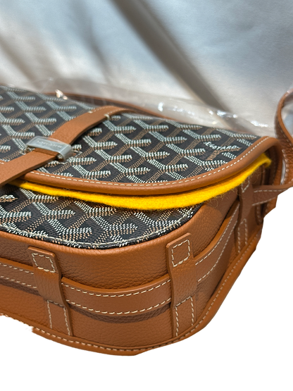 New GOYARD SAC BELVEDERE Cross Body Bag Brown