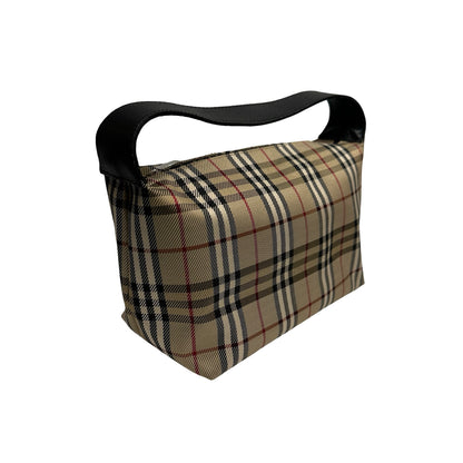 Used BURBERRY Nova Check Nova Check Shoulder Bag Beige Black Red