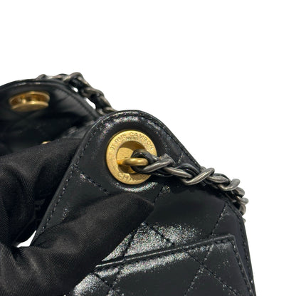 Used CHANEL Quilted Calfskin Chanel 22 Shoulder Bag Black