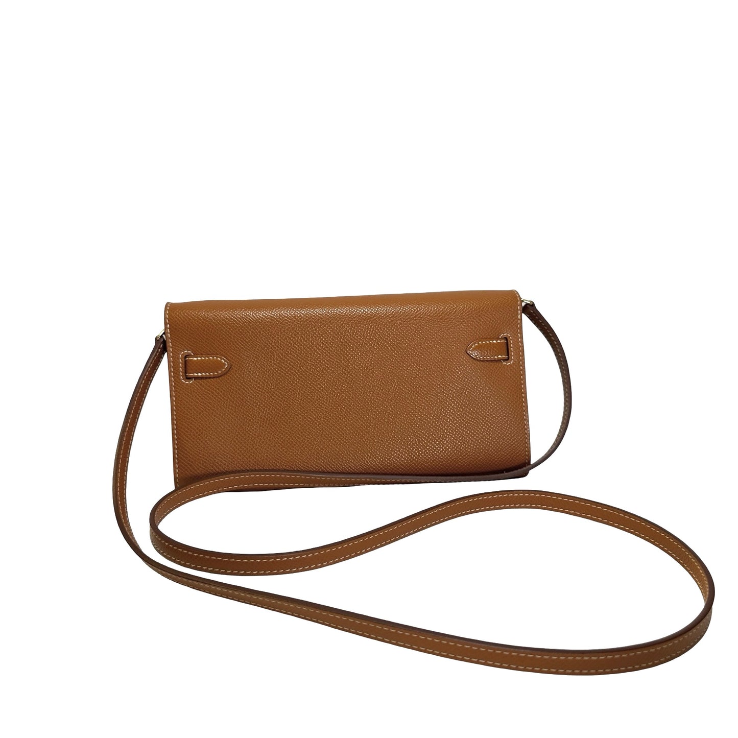 Used HERMES Epsom Kelly To Go Cross body bag Gold FHW