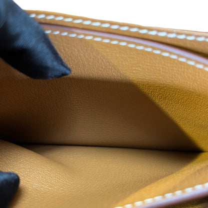Used HERMES Evercolor Roulis Cross Body Bag Gold GHW