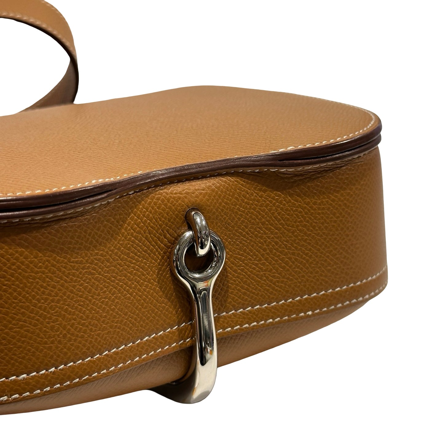 Used HERMES Epsom Della Cross body bag Gold Phw