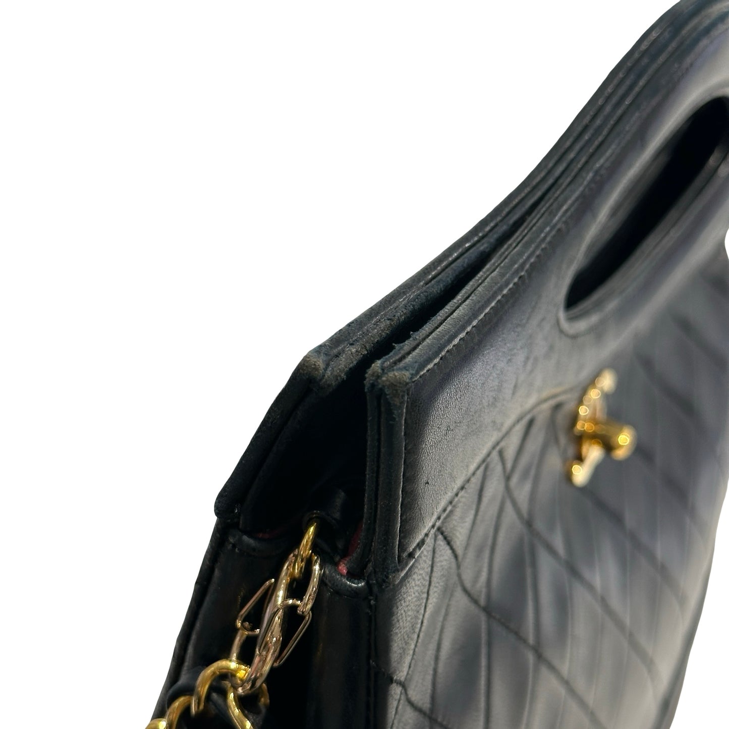 Used CHANEL Quilted Lambskin Quilted 31 Bag Two Way Shoulder Bag Black