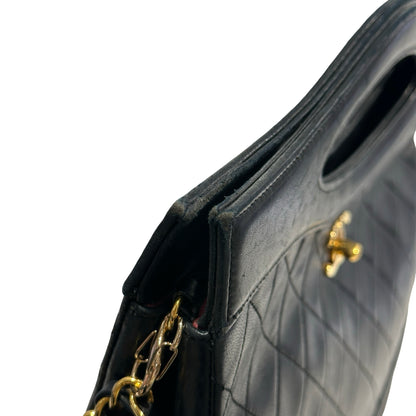 Used CHANEL Quilted Lambskin Quilted 31 Bag Two Way Shoulder Bag Black