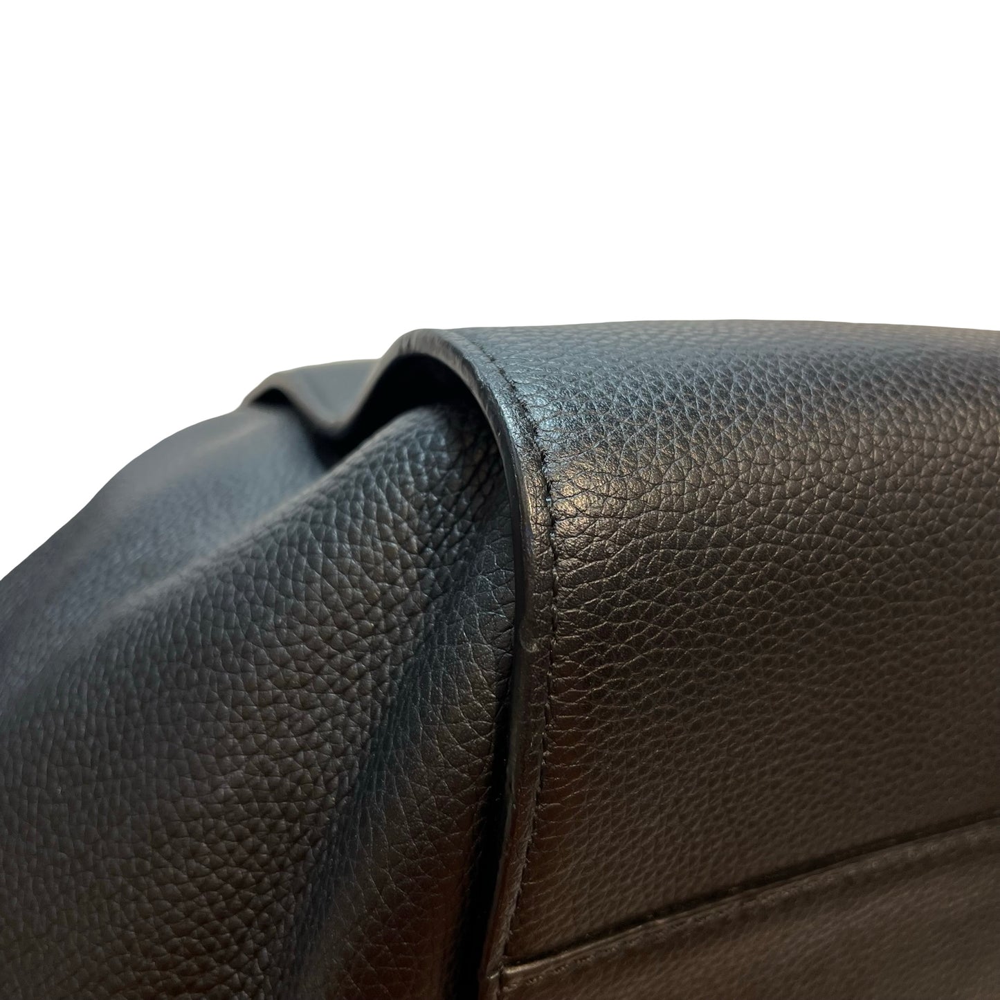 Used LOEWE Calfskin Leather Hammock small Shoulder Bag Black GHW