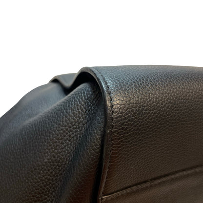 Used LOEWE Calfskin Leather Hammock small Shoulder Bag Black GHW