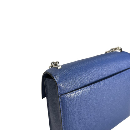 Used HERMES Epsom Verrou Crossbody Bag Blue Phw