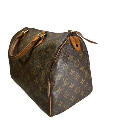 Used LOUIS VUITTON Monogram Canvas Speedy Handbag Brown