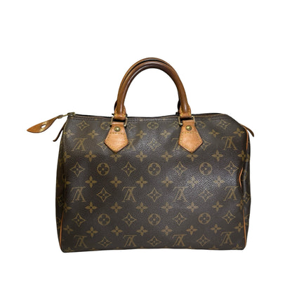Used LOUIS VUITTON Monogram Canvas Speedy Handbag Brown