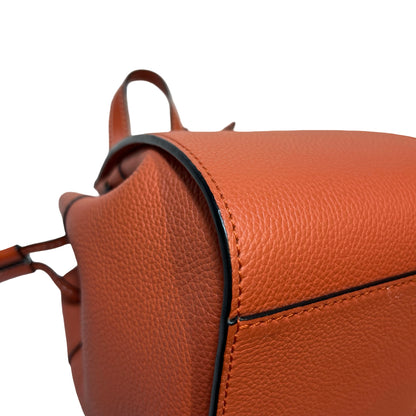 Used LOEWE Calfskin Leather Hammock mini Shoulder Bag Orange