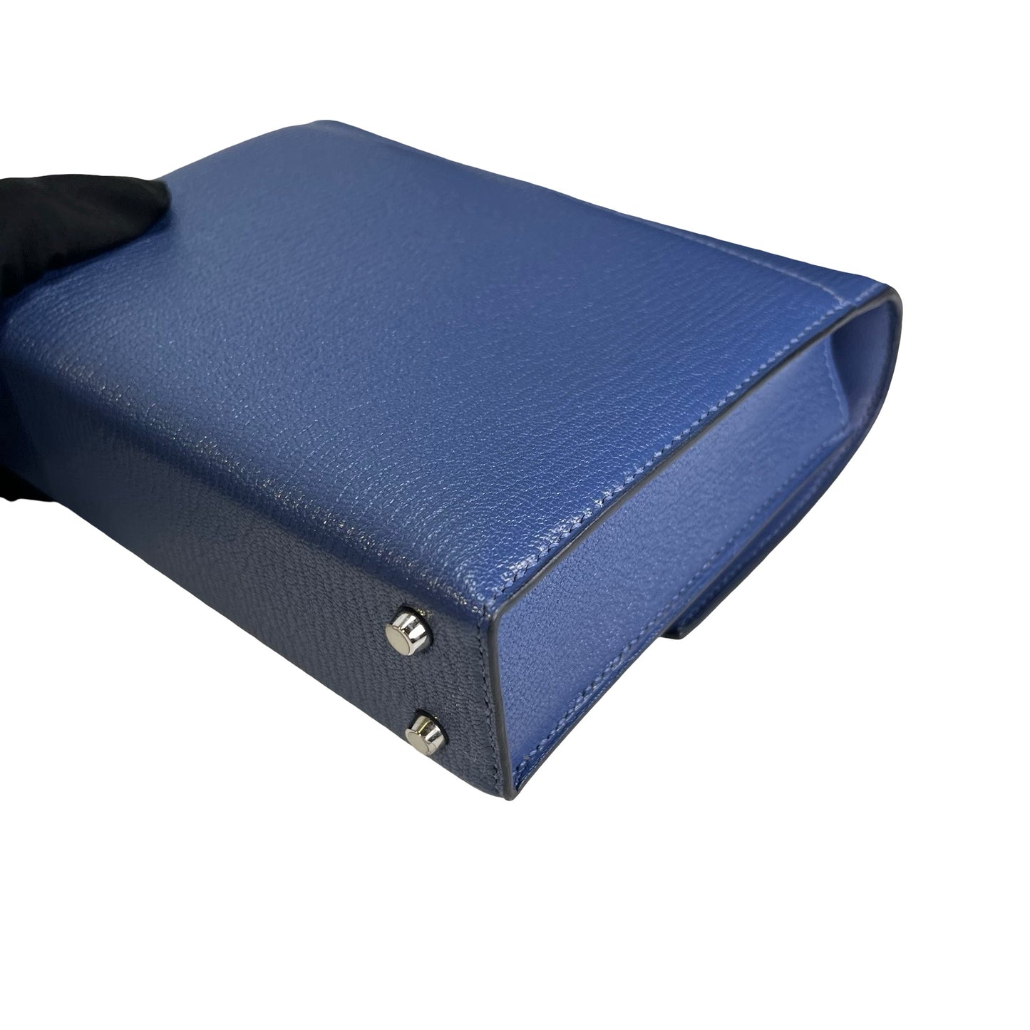 Used HERMES Epsom Verrou Crossbody Bag Blue Phw
