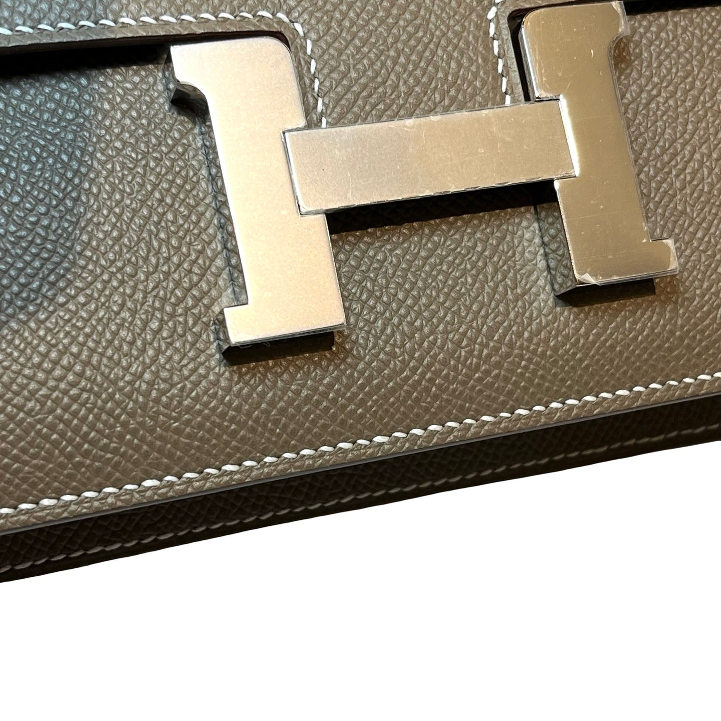 Used HERMÈS Constance Shoulder Bag PHW Etoupe (18)