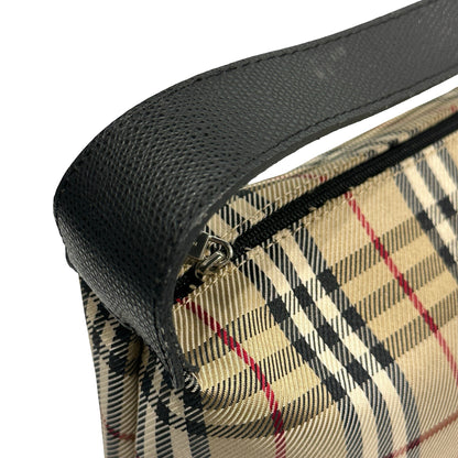 Used BURBERRY Nova Check Nova Check Shoulder Bag Beige Black Red