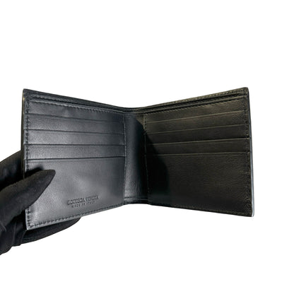 Brand New BOTTEGA VENETA Leather Bi-Fold Wallet Wallet Black