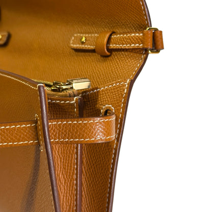 Used HERMES Epsom Kelly To Go Cross body bag Gold FHW