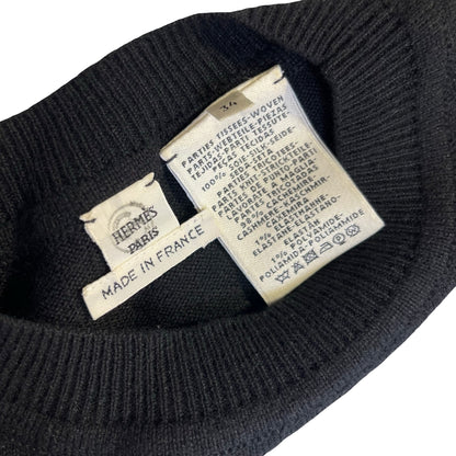 HERMES En Desordre Finesse En Desordre Finesse Twillaine Sweater Clothes Black White