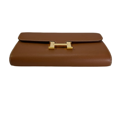 Used HERMES Epsom Constance to Go Wallet on chain Brown GHW