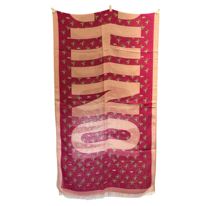 Unused MOSCHINO Logo Teddy Heart Scarf Pink Light Pink