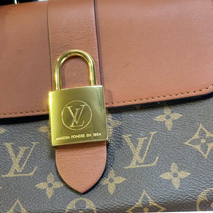 Used LOUIS VUITTON Monogram Locky BB Handbag Brown GHW