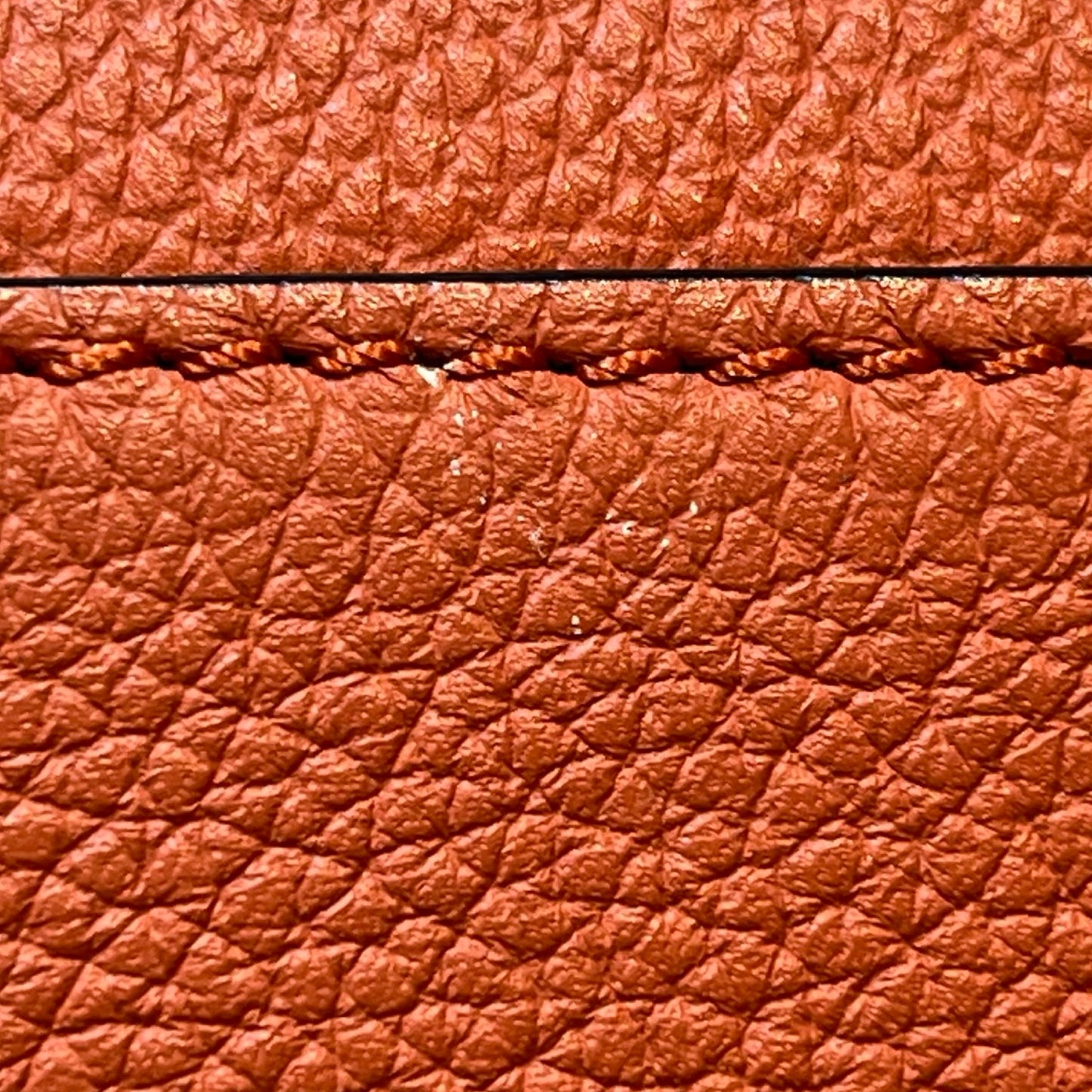 Used LOEWE Calfskin Leather Hammock mini Shoulder Bag Orange