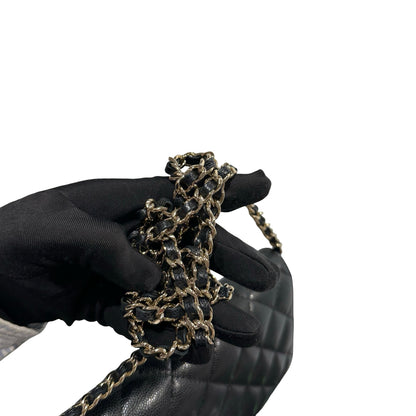 Used CHANEL Caviar Quilted WOC Wallet on chain Black GHW