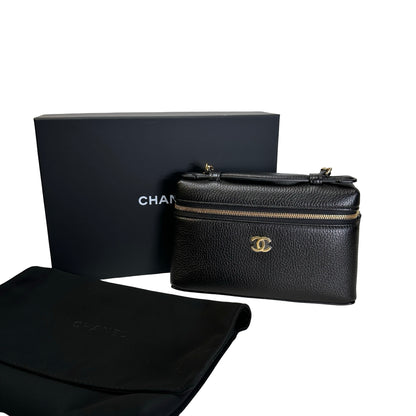 Brand New CHANEL Caviar Vanity case Vanity case Black