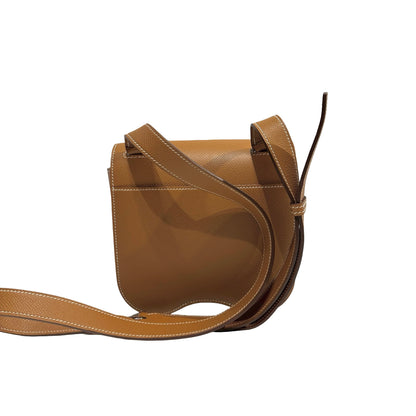 Used HERMES Epsom Della Cross body bag Gold Phw