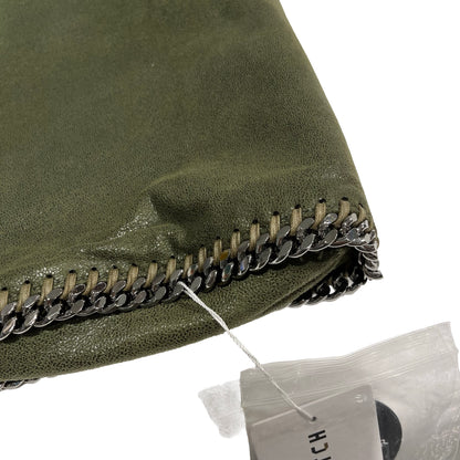 Used STELLA MCCARTNEY Solid Shaggy Deer Falabella Tote Bag Green Olive
