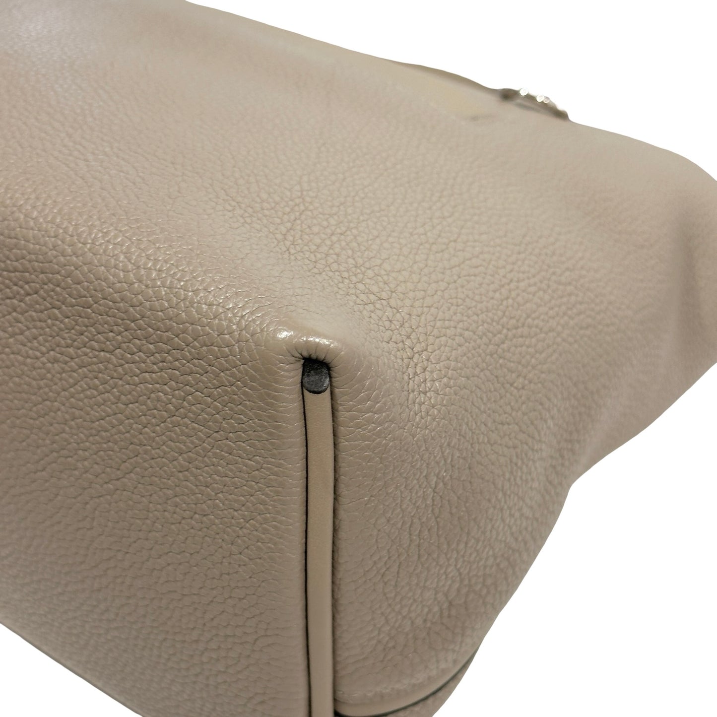 Used HERMES Taurillon Maurice Veau Swift 24/24 Handbag Gris Asphalte Gris