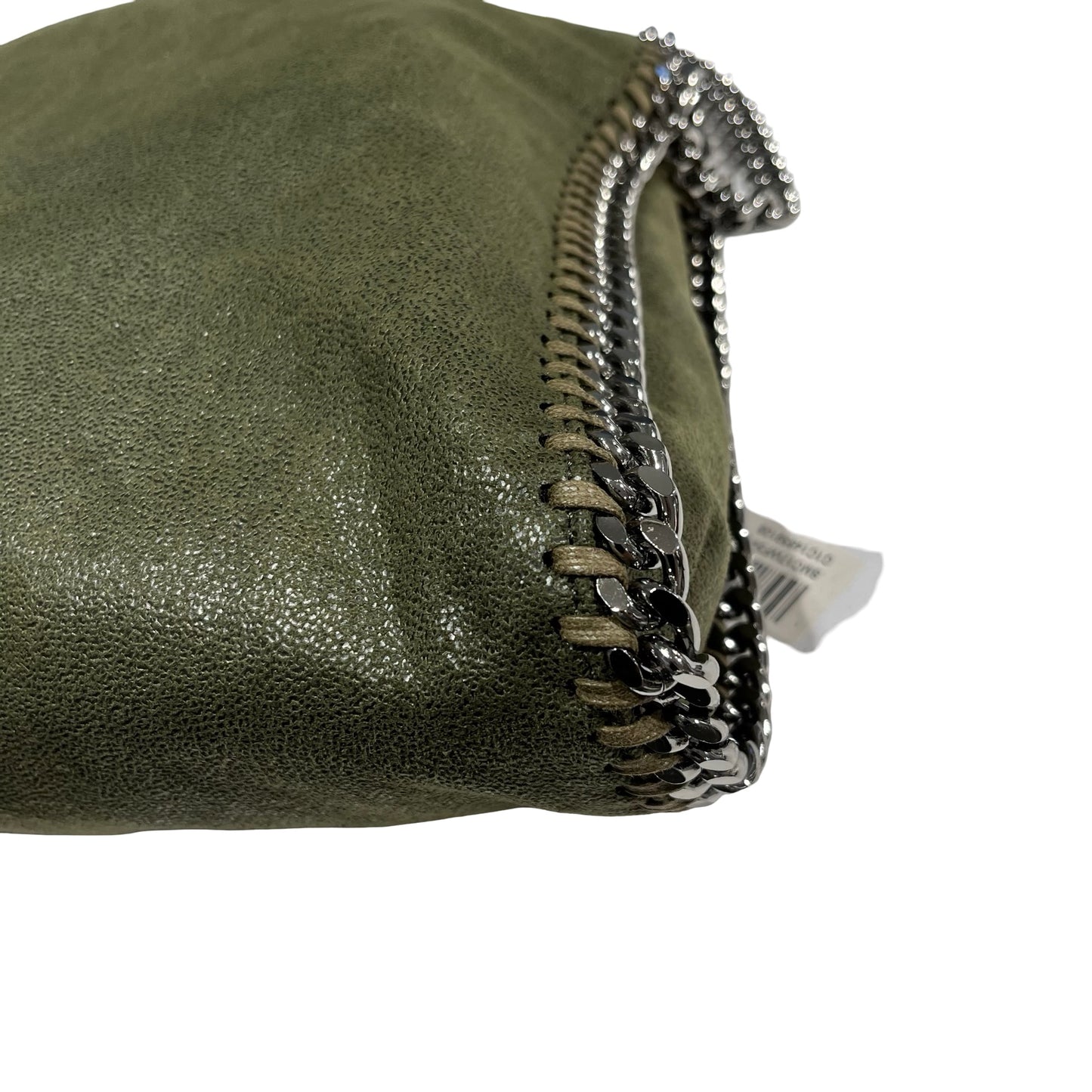 Used STELLA MCCARTNEY Solid Shaggy Deer Falabella Tote Bag Green Olive