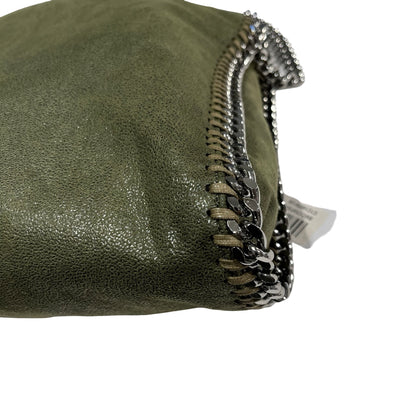 Used STELLA MCCARTNEY Solid Shaggy Deer Falabella Tote Bag Green Olive