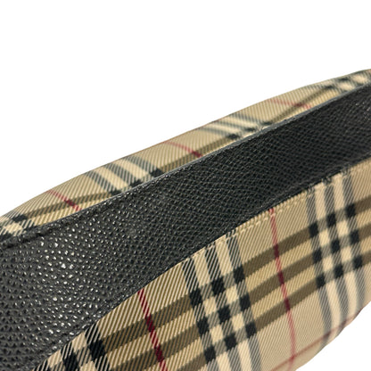 Used BURBERRY Nova Check Nova Check Shoulder Bag Beige Black Red