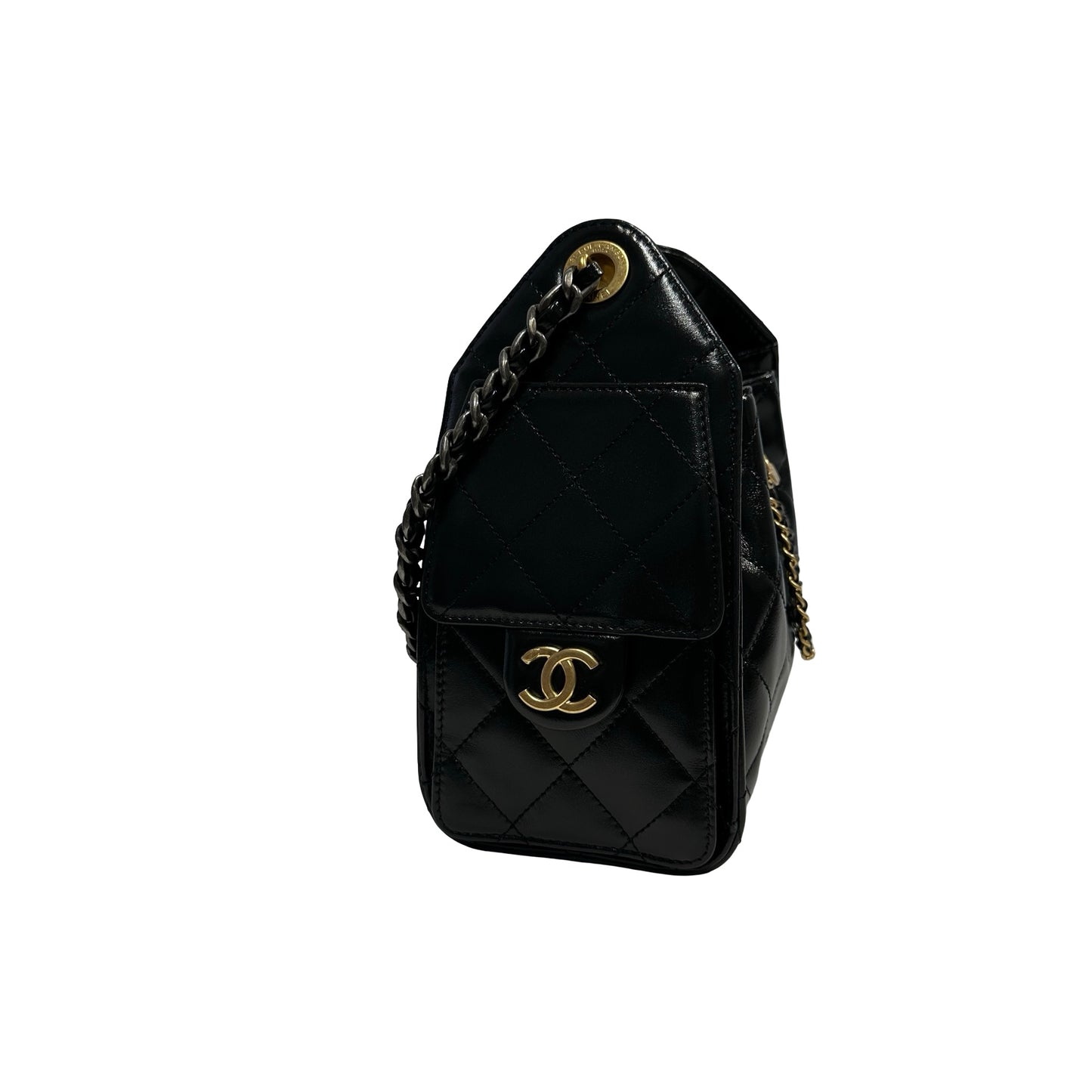 Used CHANEL Quilted Calfskin Chanel 22 Shoulder Bag Black
