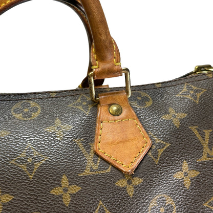 Used LOUIS VUITTON Monogram Canvas Speedy Handbag Brown