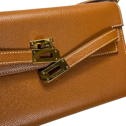 Used HERMES Epsom Kelly To Go Cross body bag Gold FHW